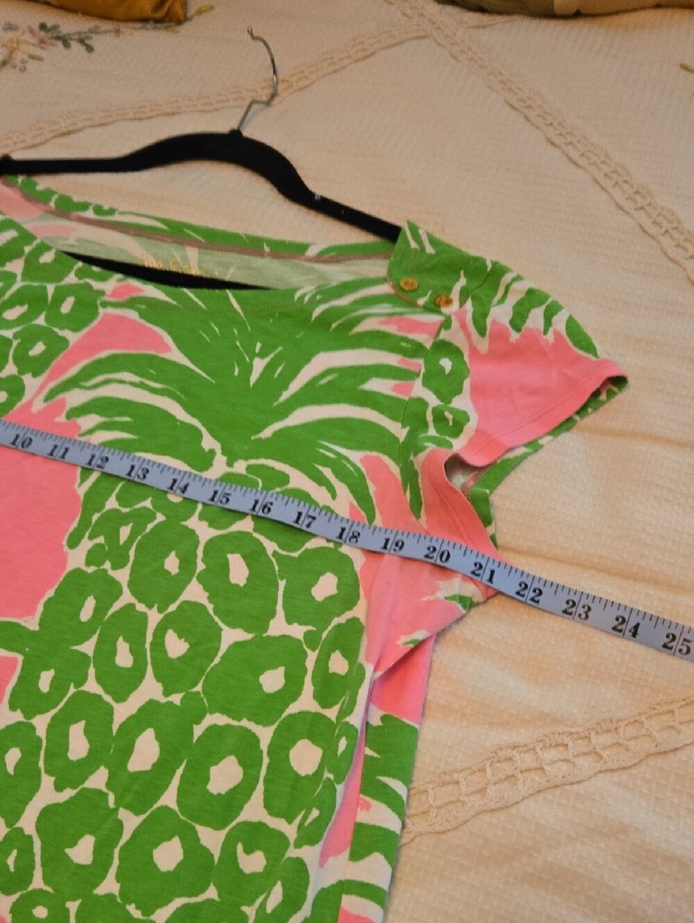 Lilly Pulitzer Pink & Green Pineapple Shift Dress - Picture 6 of 7